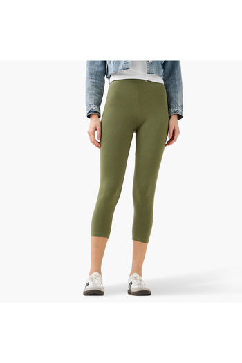 FAV Skinny Fit Cropped High-Rise Leggings