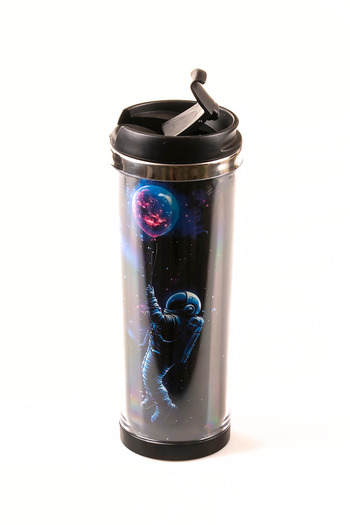 MUKKO HOME 360 ml Steel Thermos Mug – Alien Design, Steel Inner Chamber, Hot and Cold Beverage Cup