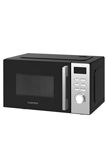 ALBATROS Microwave Oven MWA-20D4B, 20 L, 700 W, 5 Power Levels, 8 Cooking Programs, Defrost, Digital