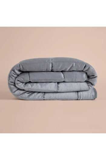 Penelope Single Double-Sided Welsoft Quilt Gray 155X215 cm - Velour Series