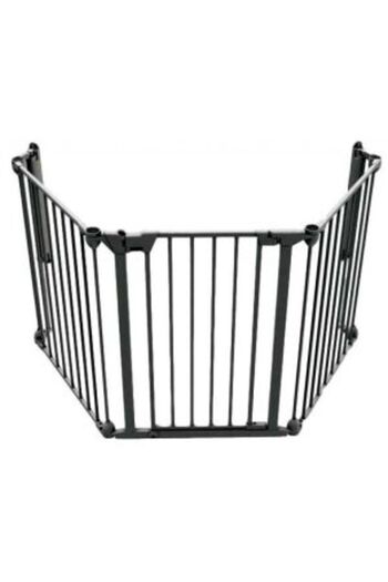 Noma Modular Safety Gate with 3 Panels, Black Metal, N93491