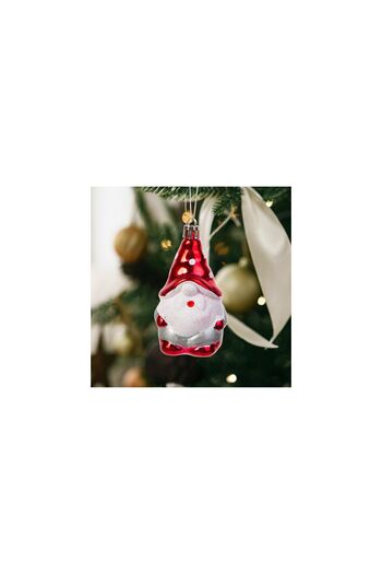 Pepita Decor pentru brad Mos Craciun 85 x 50 mm