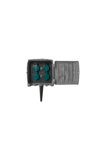 Strend Pro Garden electrical extension cord, stone model, waterproof, with light sensor, 4