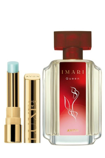 AVON Set Tratament Luxe pentru buze cu serum, 3,5 g + Apă de toaletă Imari Queen, 50 ml