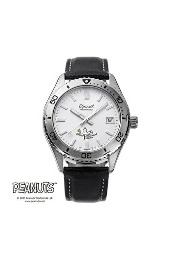 Orient Men's Limited Edition Mechanical Sports Peanuts Men's Watch RA-AC0Q08S, White Dial 39.9mm