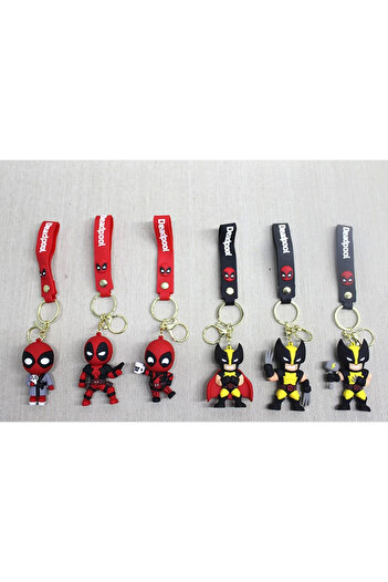 Lisinya Deadpool Wolverine Silicone Keychain Alk4270 -