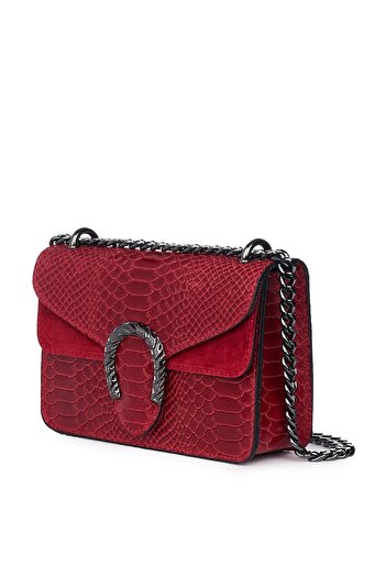 myOwn Women's handbag made of genuine leather Diane, bordeaux