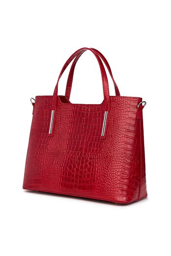 myOwn Carolina dark red embossed leather bag