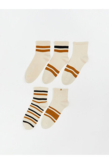 LC Waikiki Create Your Style with Uzg Store |   Striped Women's Socks 5 Pack