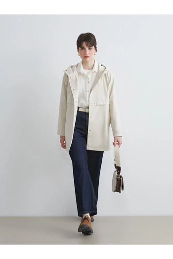 LC Waikiki Lcw Vision Beige Hooded Women's Raincoat