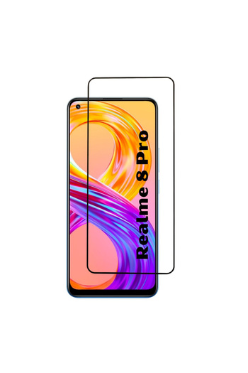 realme Glass film for 8 Pro - Full-Surface Adhesive and Mounting Kit Included