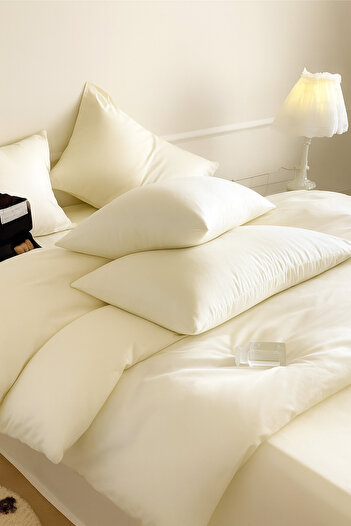 GARDEN ROOM 100% Cotton Double Duvet Cover Set – 200X220 Duvet Cover + 2 Oxford Pillowcases with Flaps