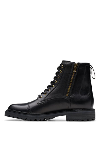 CLARKS Siyah Erkek Deri Bot Clarkridge Hi