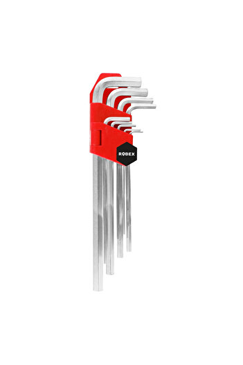 Rodex Set 9 Chei Imbus Hexagonale, 1, 5-10Mm, Extra Lung, Otel Cr-V, Kah103, 10/40, RHT0501141008