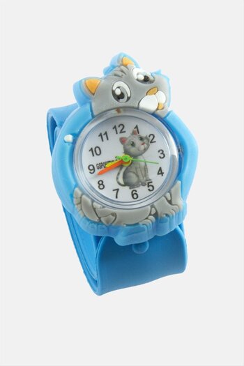 AhEs Shopping Cat Patterned Children's Wristwatch