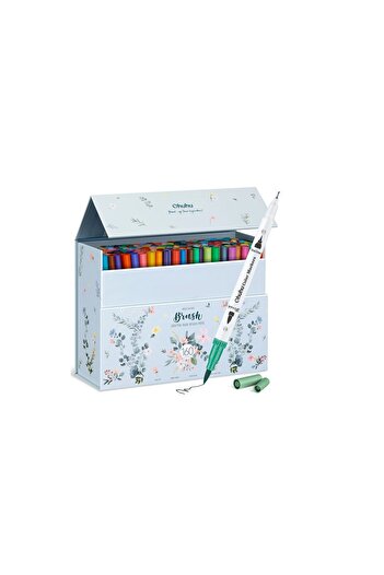 Ohuhu Maui Series Set 160 Markere, Baza Apa, Dual Tips Brush&Fineliner, Multicolor