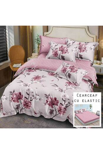 Patul Bubmac Finet Linen, Sulphur, Double Bed, 2 Persons, Fitted Sheet, 6 Pieces