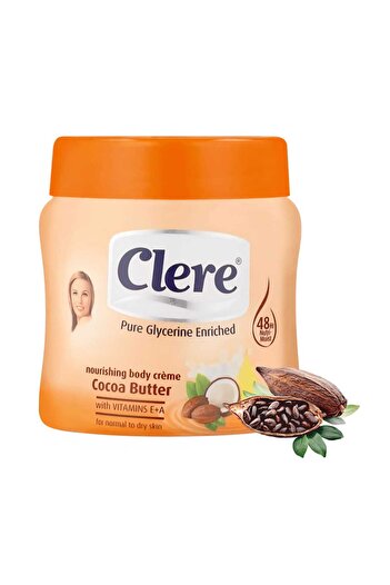 Clere Clear Cocoa Butter Body Cream - 500ml