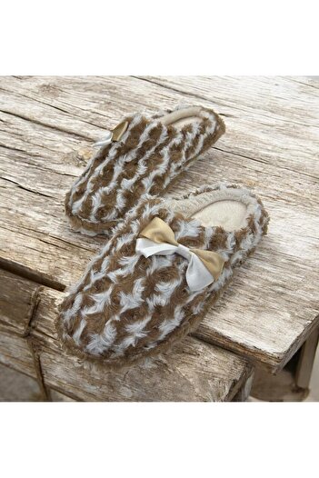 Lion Women's Towel Fabric Inside Home Slippers