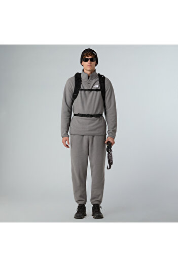THE NORTH FACE سترة M Glacıer Fleece 1/4 Zip للرجال من الصوف الرمادي Nf0a8d0qcqi1