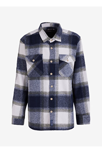 Lee Cooper Чоловіча сорочка Regular Fit темно-синього кольору 251 LCM 241016 WILFOR ТЕМНО-СИНІЙ-ХАКИ