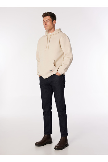 Lee Cooper Капюшон Комір Екрю Чоловічий Світшот 251 LCM 241040 WORK EKRU