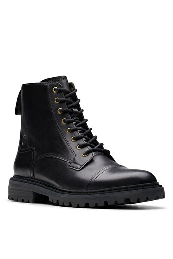 CLARKS Siyah Erkek Deri Bot Clarkridge Hi