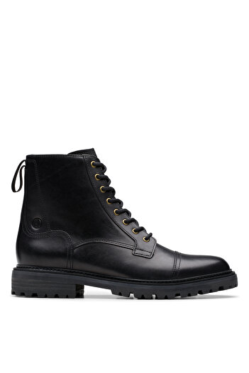 CLARKS Siyah Erkek Deri Bot Clarkridge Hi