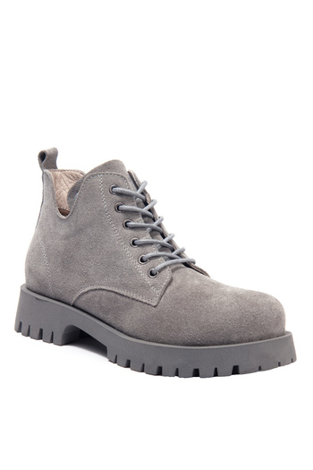 Bulldozer Γκρι Γυναικείες Μπότες Suede BUL-250736
