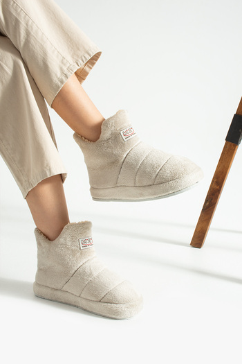 star shoes Pofuduk Kadın Panduf Ev Botu