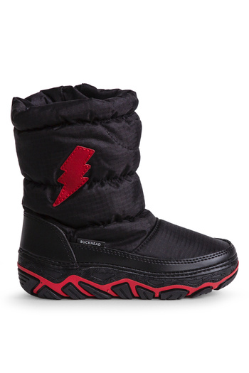 BUCKHEAD Black Boy's Snow Boots Buck1140 Lucas