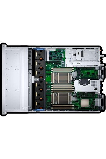 Dell 2xSilver 4410Y R760XS R760XS_1 256GB DDR5 RDIMM- 4x3.84TB SSD 2x1100w Titanium 2U Rack Sunucu