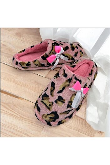 Lion Women's Bow-Knotted Inner Carpet Guest Slippers