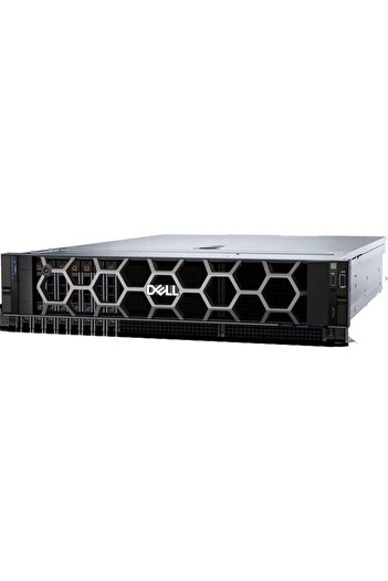 Dell 2xGold 5418Y R760XS R760XS_3 256GB DDR5 RDIMM- 4x1.92TB SSD 2x1100w Titanium 2U Rack Sunucu