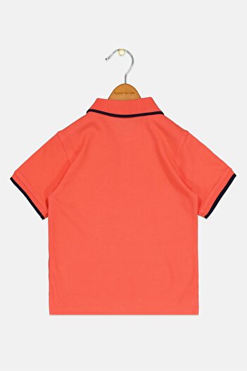 GAP Toddlers Boy Brand Logo Short Sleeves Polo Shirt, Coral
