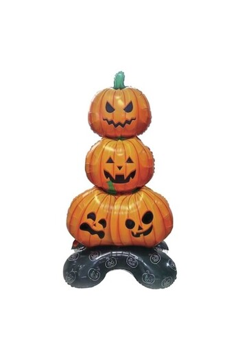 SHOPIENS Halloween Foil Balloon Pumpkins Orange Black 61x109cm