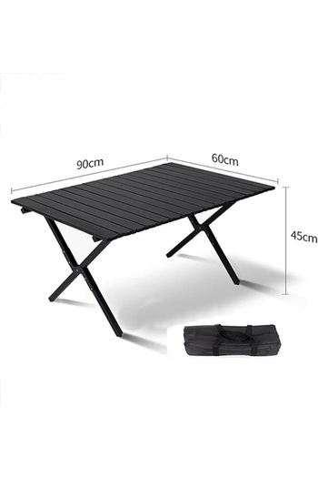 ORIAN Aluminum Alloy Portable Picnic Table with Easy Carry Bag