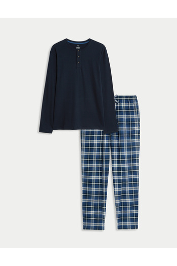 Marks & Spencer Pamuklu Kareli Pijama Takımı