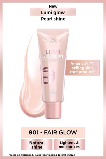 L'Oreal Paris Glotion All-In-One Natural Glow 901 - Fair Glow 40 ml Highlighter, Liquid Illuminator