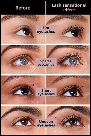 Maybelline New York Voděodolná černá řasenka Lash Sensational Fan Effect