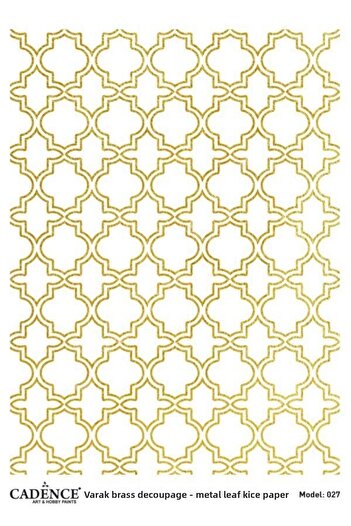 Cadence Gold Leaf Rice Decoapaj Paper - Model 27