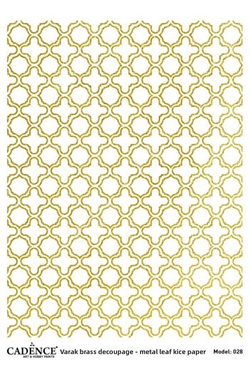 Cadence Gold Leaf Rice Decoapaj Paper - Model 28
