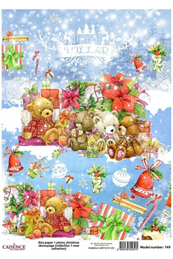 Cadence Brass Decoupage Paper Model - 749