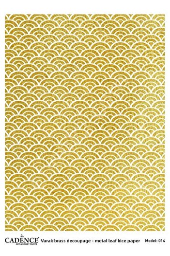 Cadence Gold Leaf Rice Decoapaj Paper - Model 14