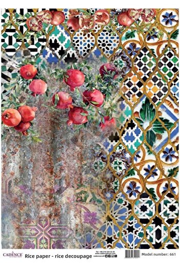Cadence Brass Decoupage Paper Model 661