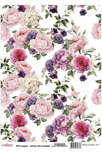 Cadence Brass Decoupage Paper - Model 611
