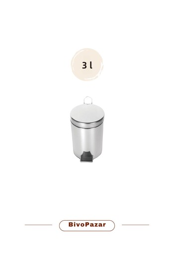 Palex Chrome Pedal Bin 3 Lt