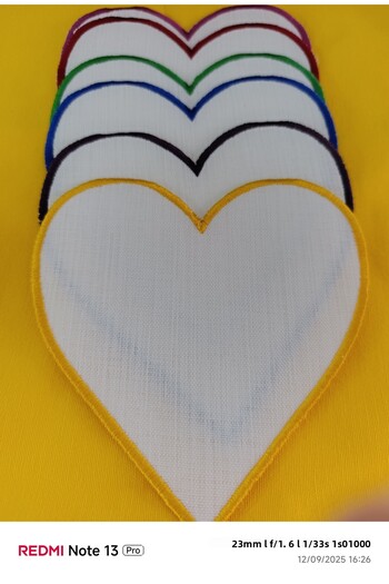 GALATATEKS Colorful Heart Cocktail Presentation Napkins 6 Pieces