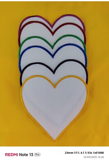 GALATATEKS Colorful Heart Cocktail Presentation Napkins 6 Pieces