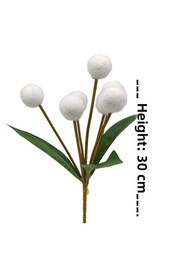 Çınar çiçekçilik Floare artificială Buchet mic Pompon 7 ramuri 30cm înălțime.